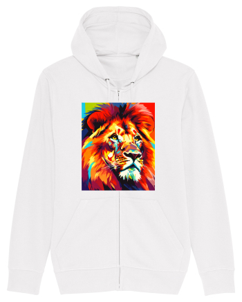 Lion Pop Art White