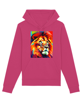 Lion Pop Art Raspberry