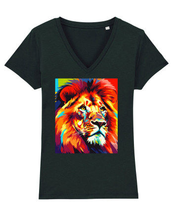 Lion Pop Art Black