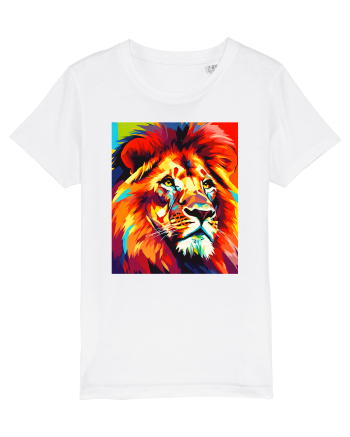 Lion Pop Art White