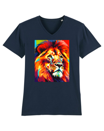 Lion Pop Art French Navy