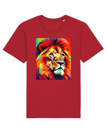Lion Pop Art Red