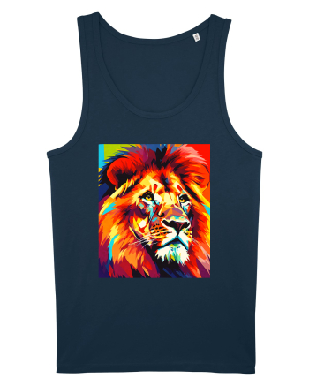 Lion Pop Art Navy