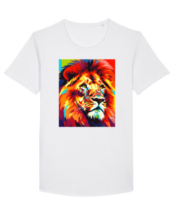 Lion Pop Art White