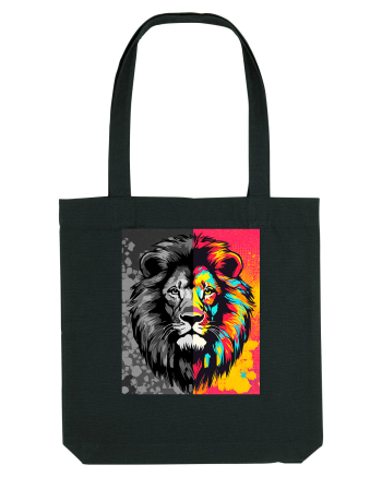 Lion Pop Art Black