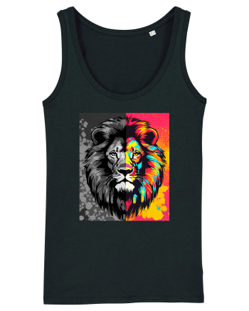 Lion Pop Art Black