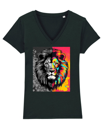 Lion Pop Art Black