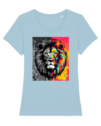 Lion Pop Art Sky Blue