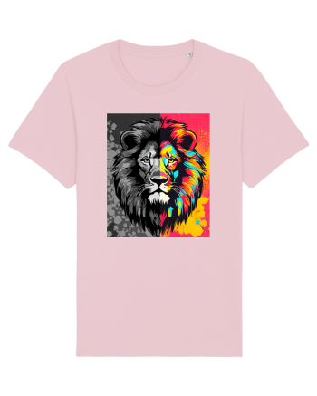 Lion Pop Art Cotton Pink