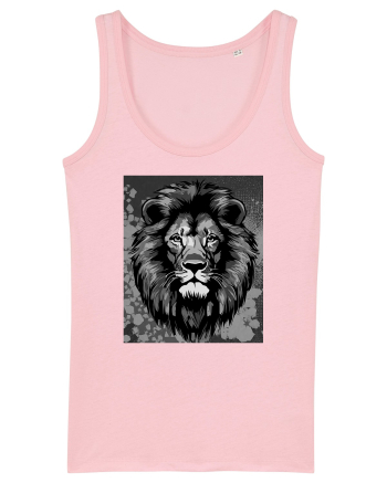 Lion Pop Art Cotton Pink