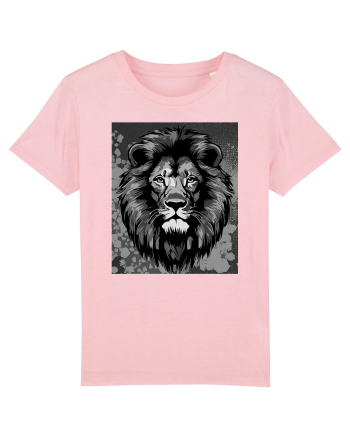 Lion Pop Art Cotton Pink