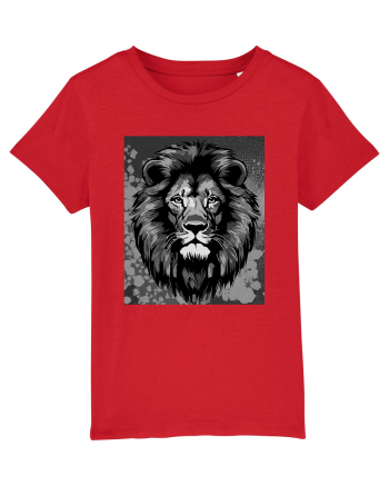 Lion Pop Art Red