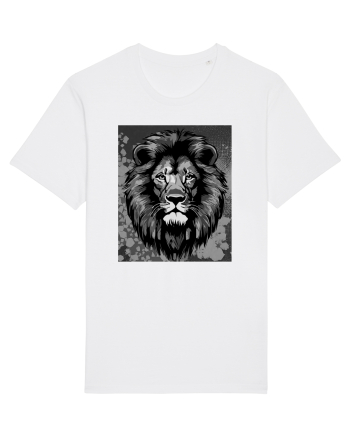 Lion Pop Art White