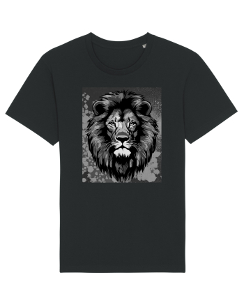 Lion Pop Art Black