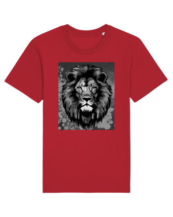 Lion Pop Art Red
