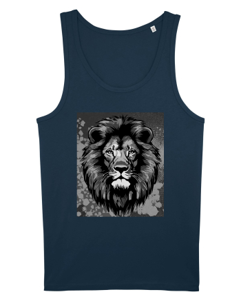 Lion Pop Art Navy