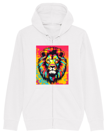 Lion Pop Art White