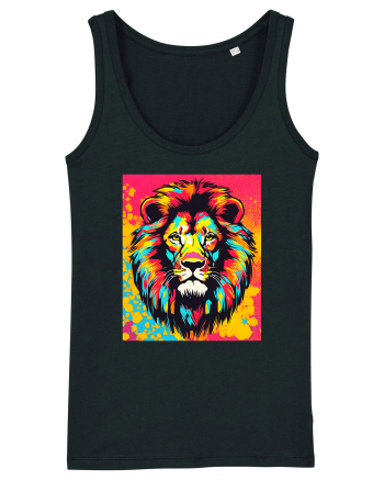 Lion Pop Art Black