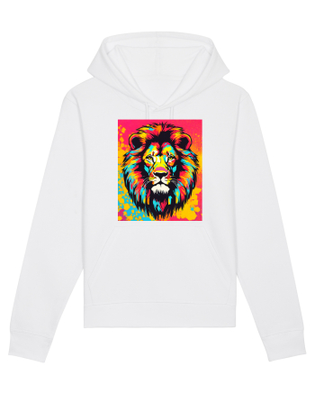 Lion Pop Art White