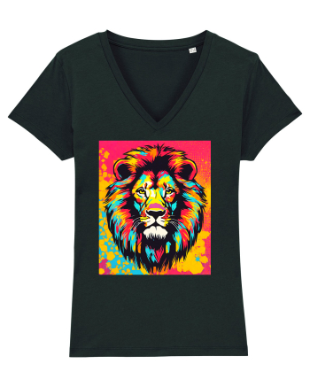Lion Pop Art Black