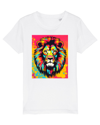 Lion Pop Art White