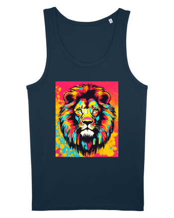 Lion Pop Art Navy