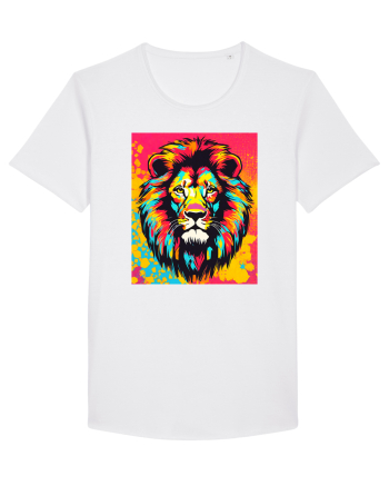 Lion Pop Art White