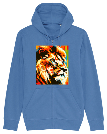 Lion Pop Art Bright Blue