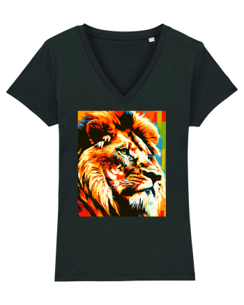 Lion Pop Art Black