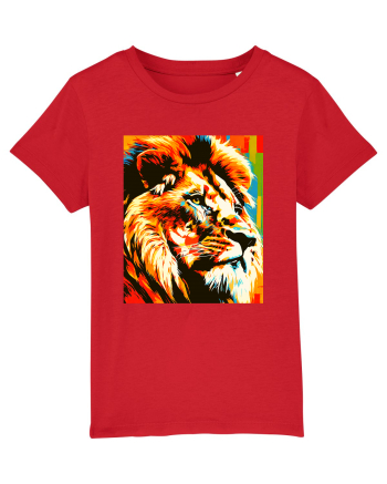 Lion Pop Art Red