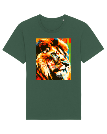 Lion Pop Art Bottle Green