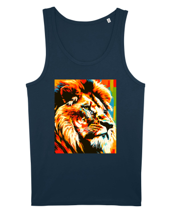 Lion Pop Art Navy