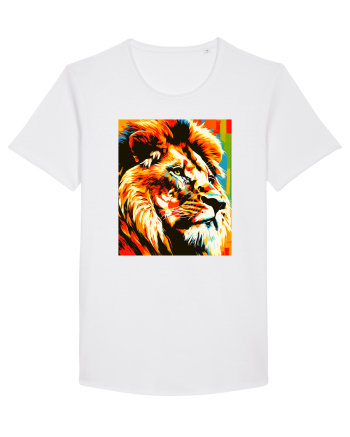 Lion Pop Art White
