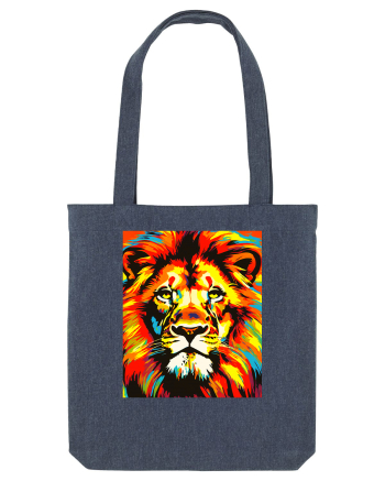 Lion Pop Art Midnight Blue