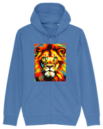 Lion Pop Art Hanorac cu fermoar Unisex Connector