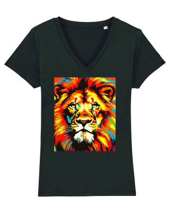 Lion Pop Art Black