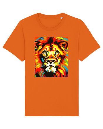 Lion Pop Art Bright Orange