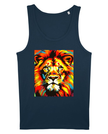 Lion Pop Art Navy