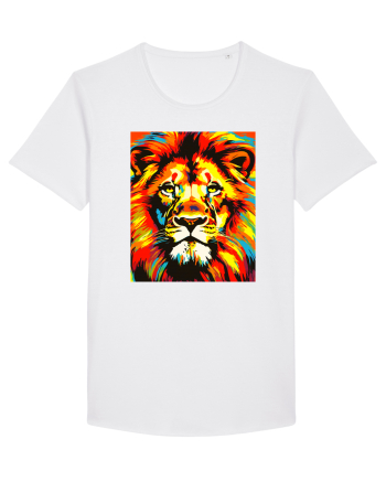 Lion Pop Art White