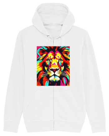 Lion Pop Art White