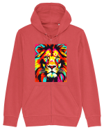Lion Pop Art Hanorac cu fermoar Unisex Connector