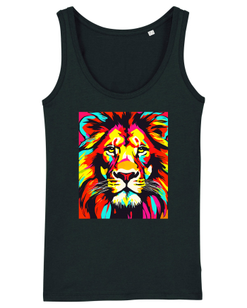 Lion Pop Art Black