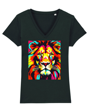 Lion Pop Art Black