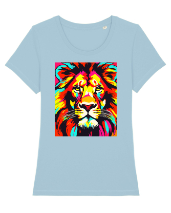 Lion Pop Art Sky Blue