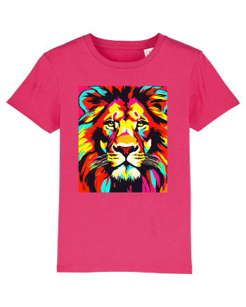 Lion Pop Art Raspberry
