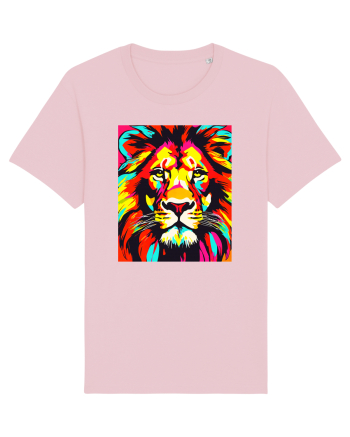 Lion Pop Art Cotton Pink