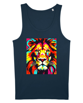Lion Pop Art Navy