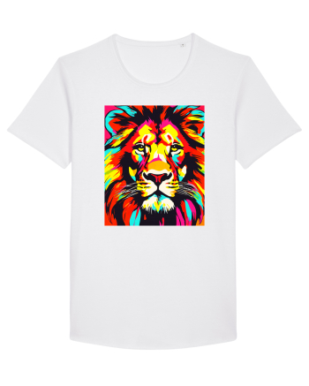 Lion Pop Art White