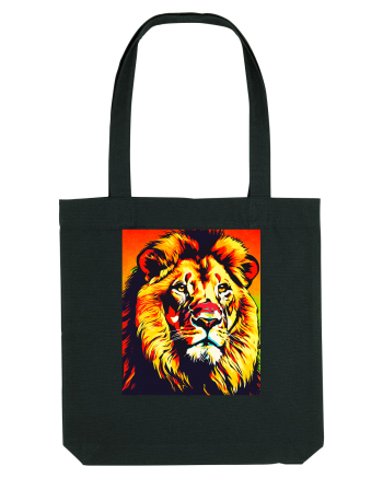Lion Pop Art Black