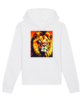 Lion Pop Art White